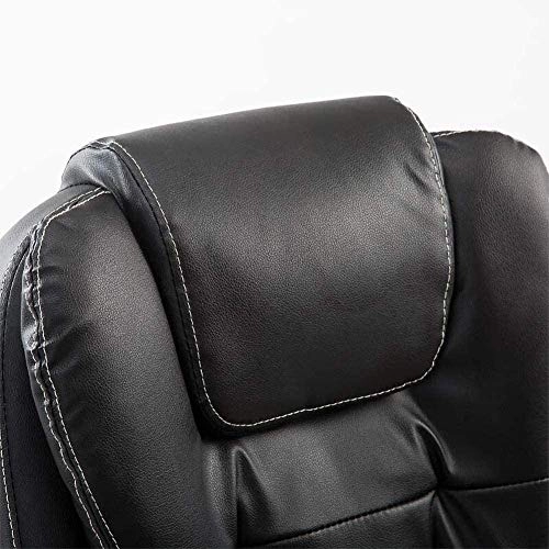 Desk Chair - PU Leather Brown High Back