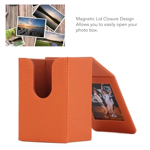 Mini Photo Frame Case - 3 Inch 50 Sheets PU Leather