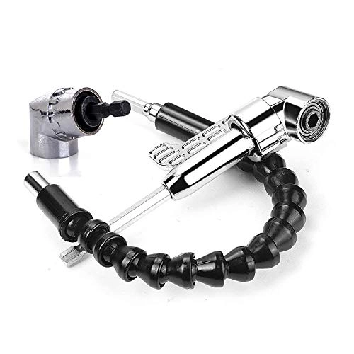 Right Angle Drill - 105 Degree + Flexible Angle Extension Bit - 11.6 inches
