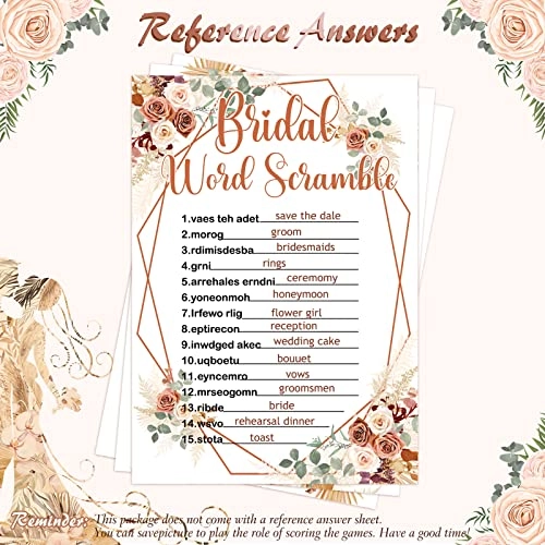 Bridal Shower Game - 145 Pieces