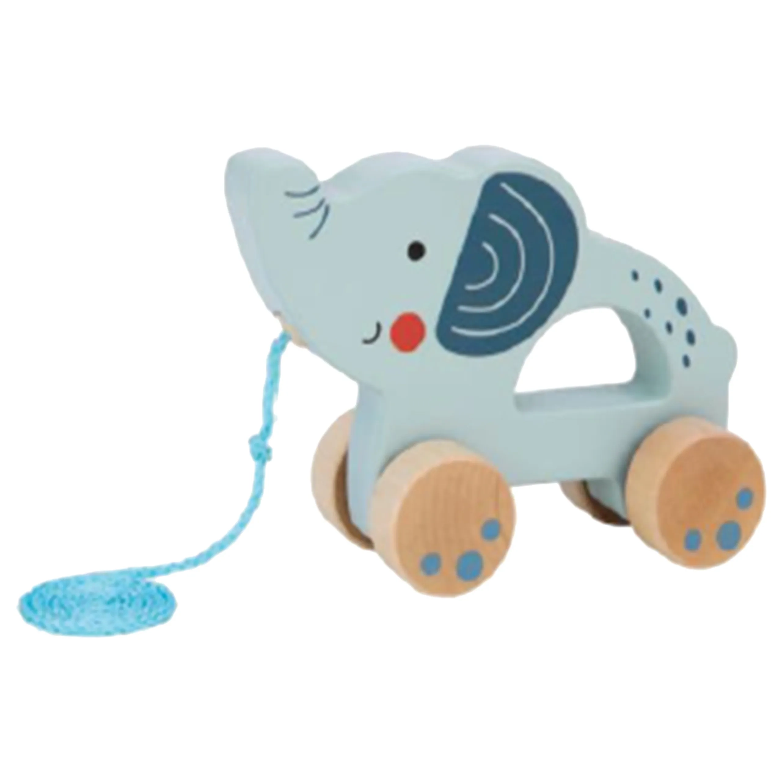 Tooky Toy Wooden Elephant Pull Along Toy