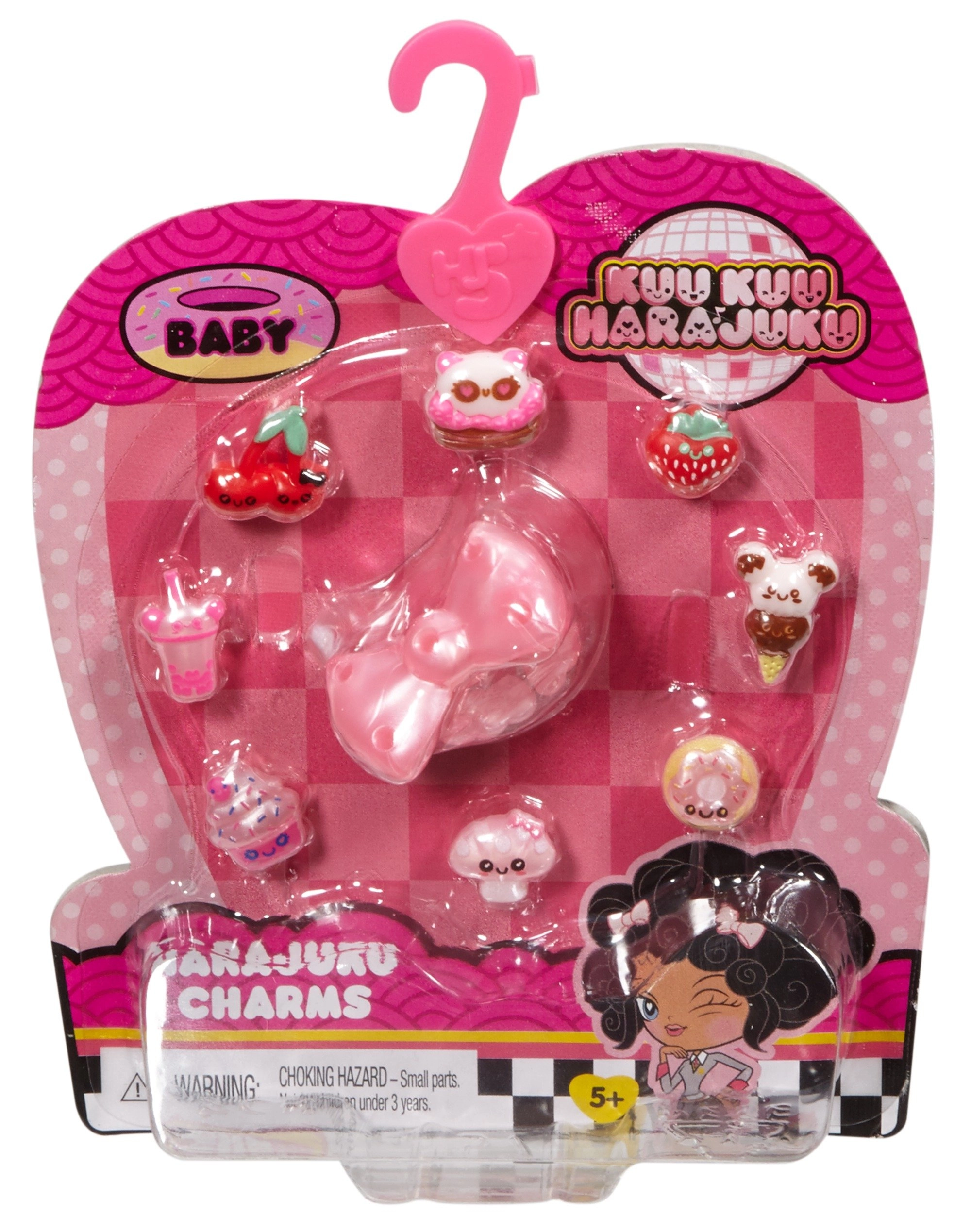 Mattel Kuu Kuu Harajuku Charms - Pink Red Plastic Ages 5+