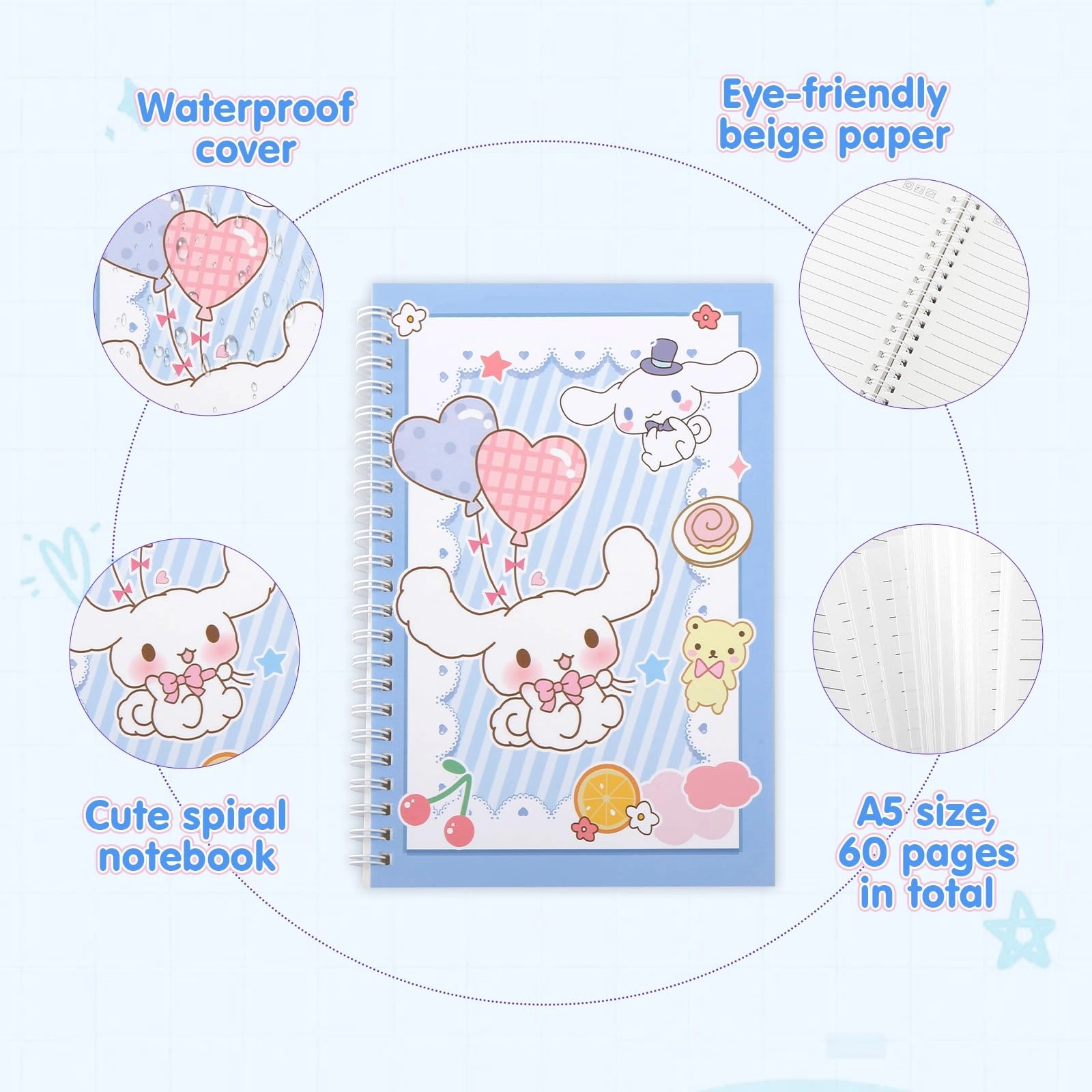 Stationery Set - Blue Large Capacity