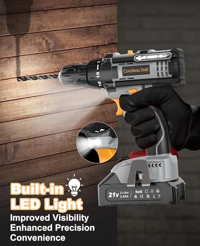 Cordless Drill - 2.0Ah 21V