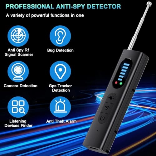 Hidden Camera Detector - 5 Levels Sensitivity 6 Modes