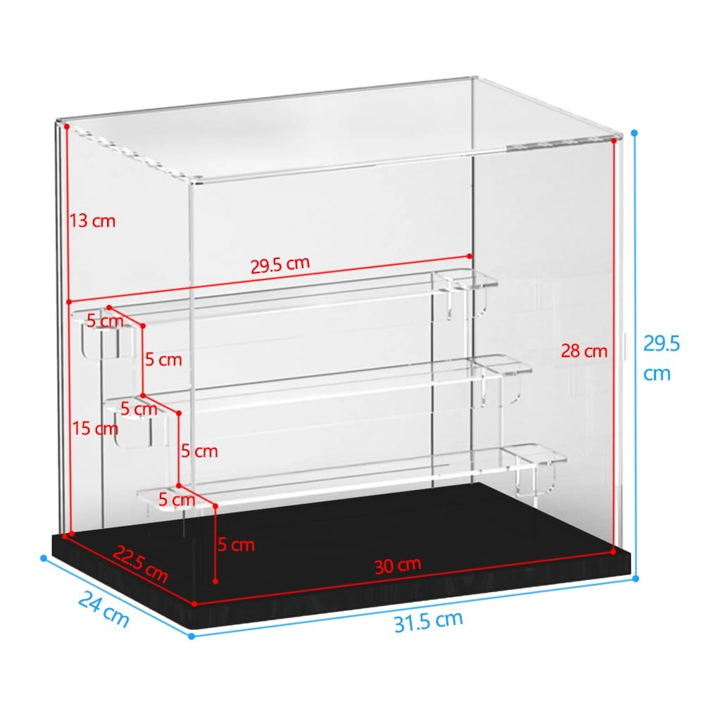 4 Tier Clear Acrylic Display Case - 1