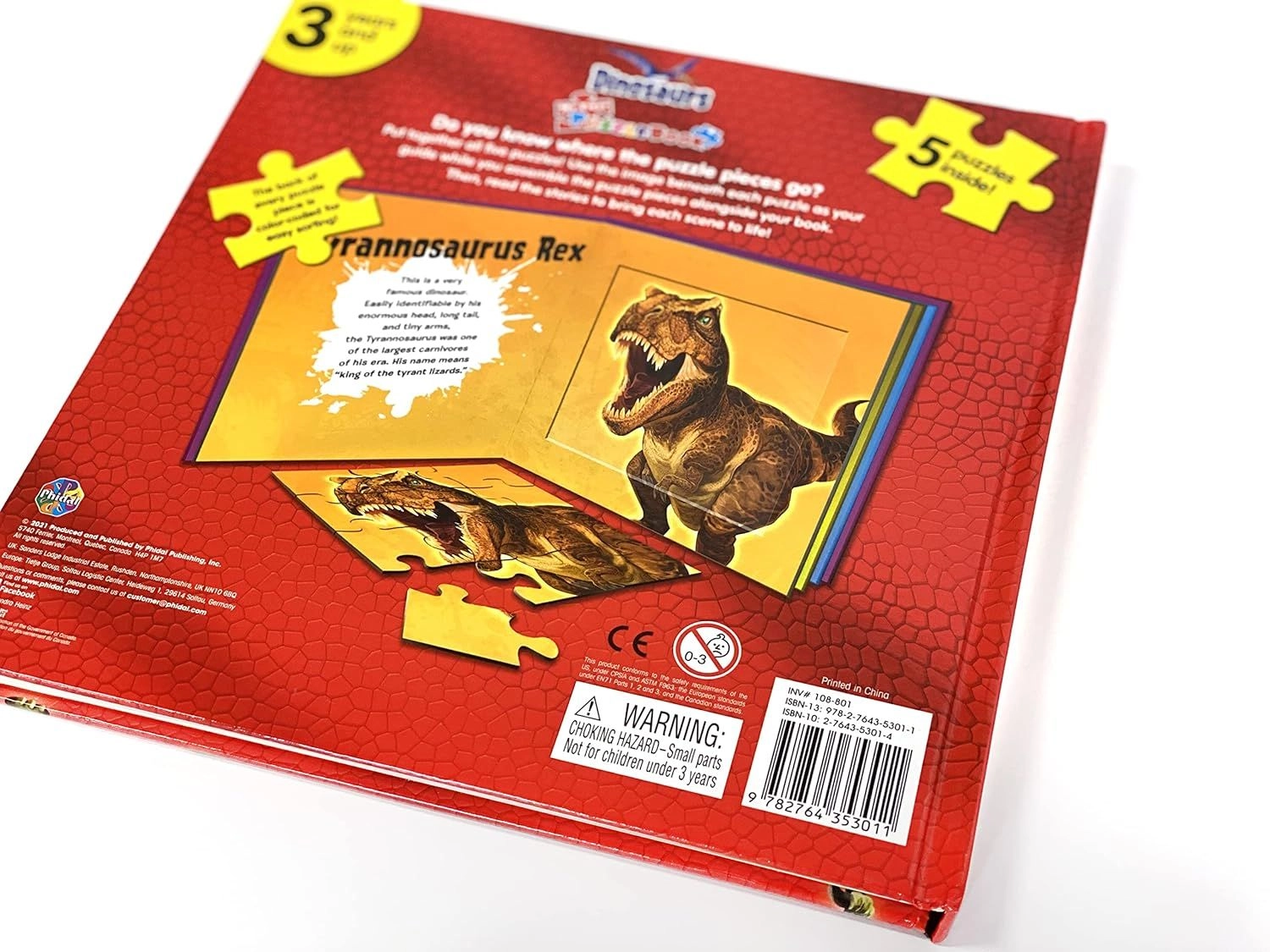 Dinosaurs My First Puzzle Book - 3 + 9 pieces