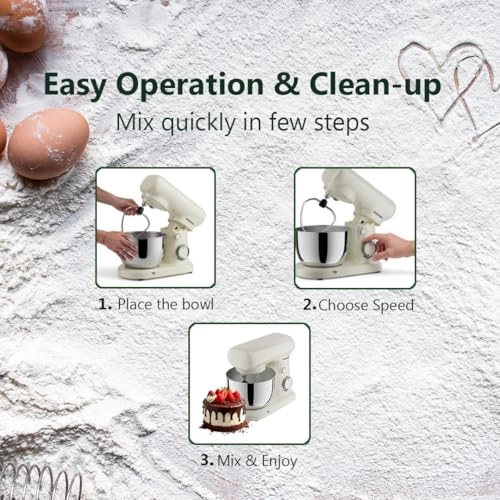 Tilt-Head Electric Household Stand Mixer - 2 L 400 W