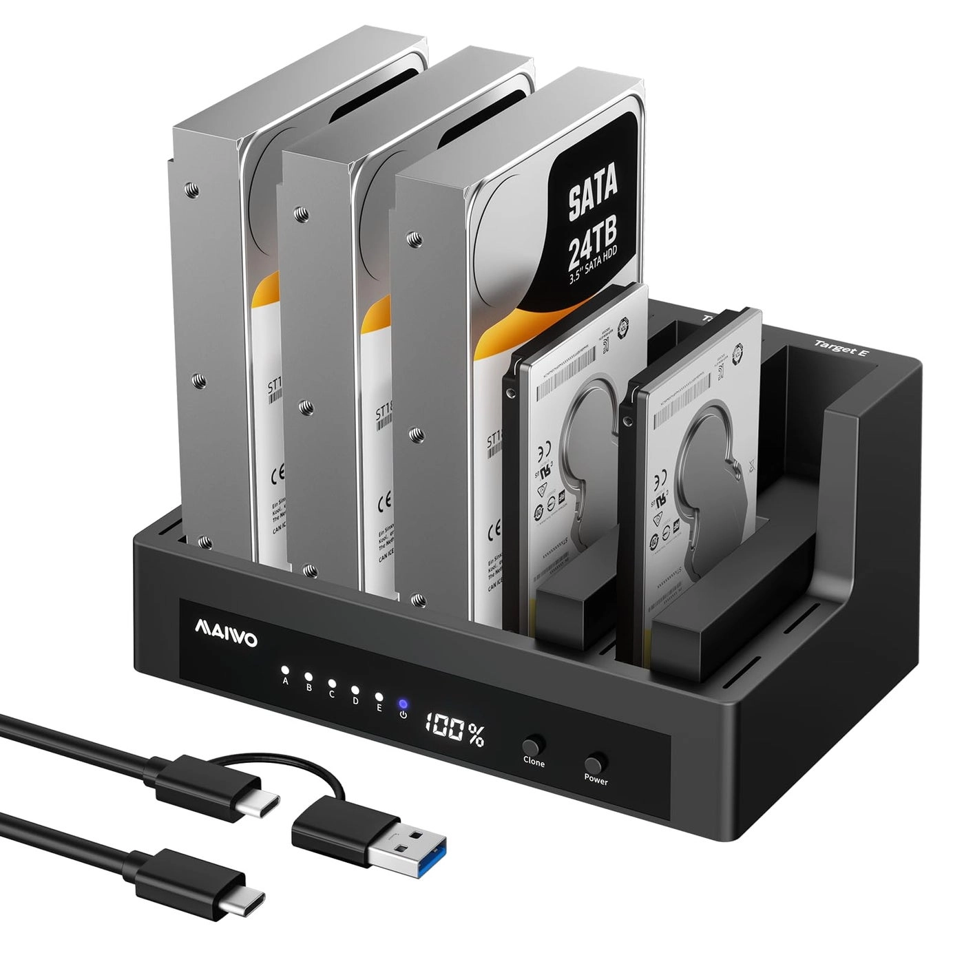 5 Bay Hard Drive Docking Station