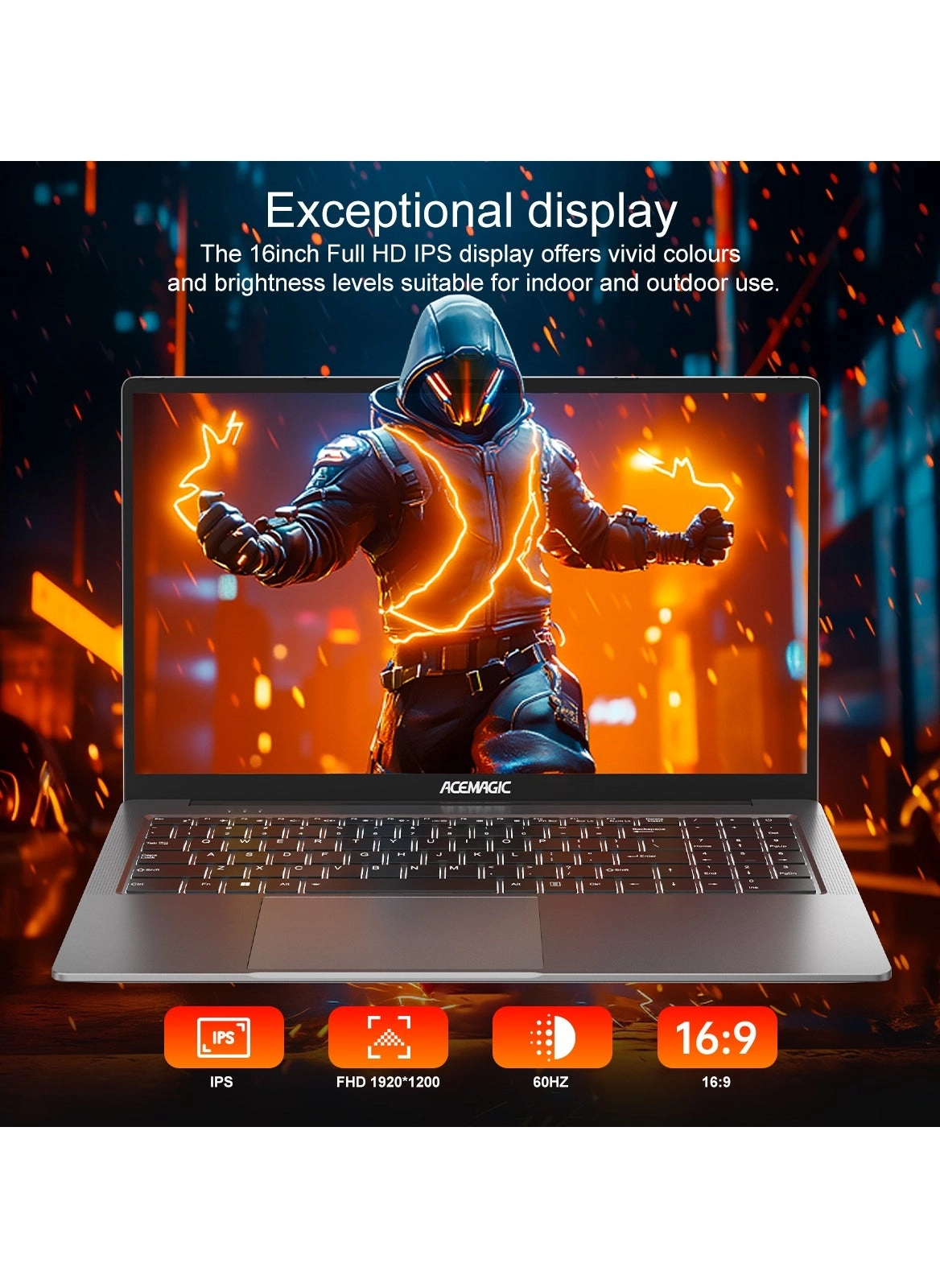 AX16 - 16'' N97 16GB SODIMM 512GB SSD