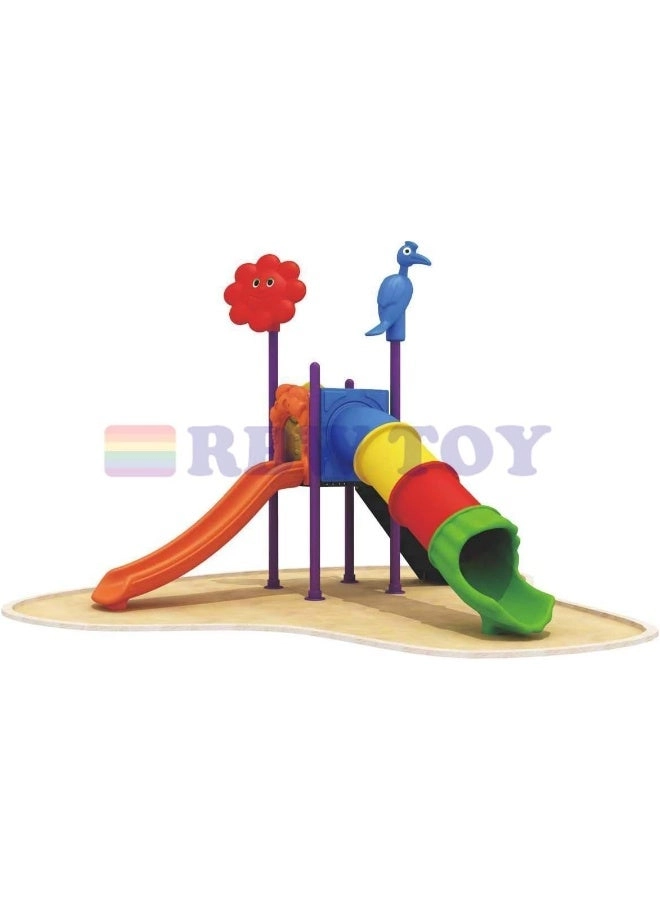 Multi Purpose Kids Outdoor Playing Equipments - 770x320x280cm 2+ Years