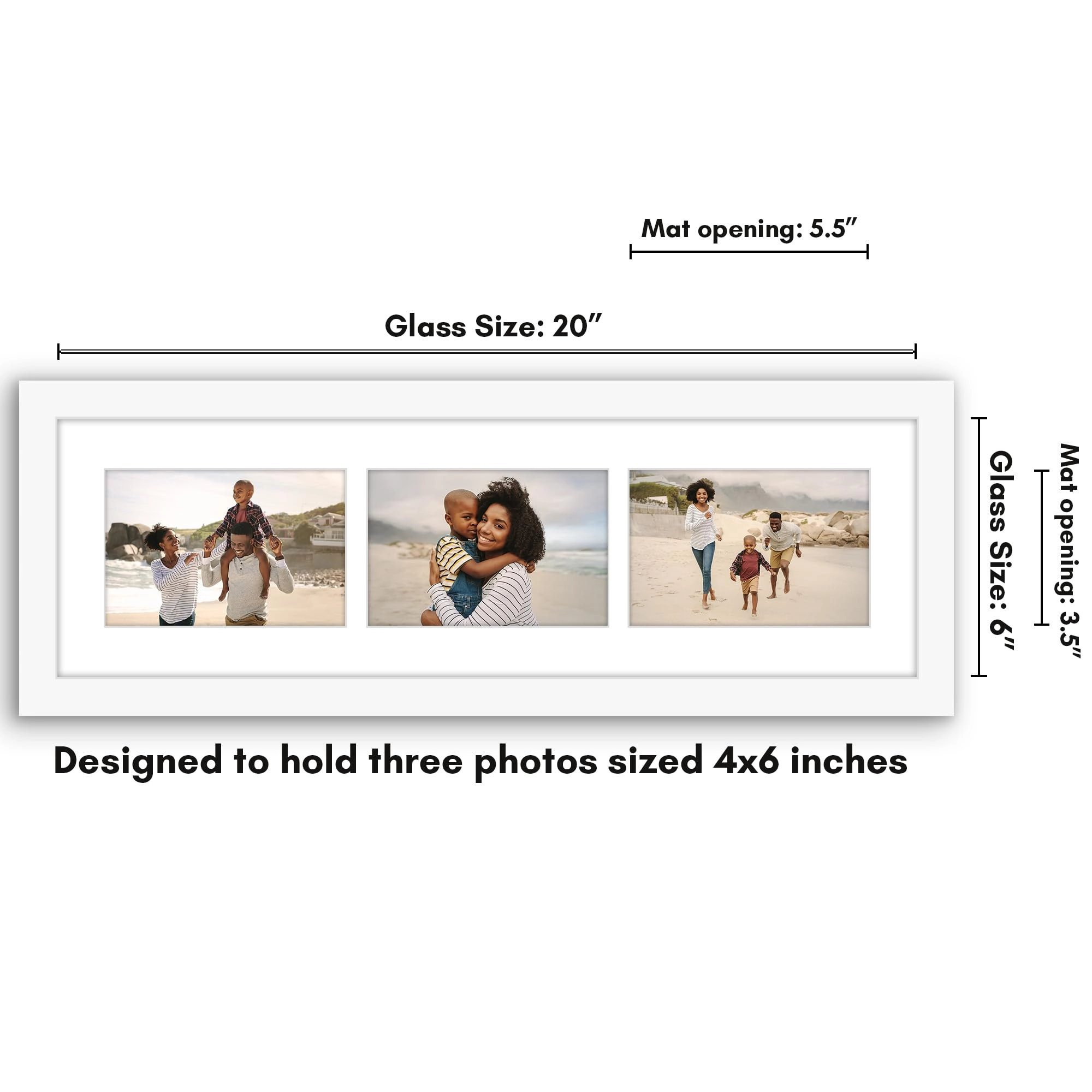 Collage Picture Frame - 6x20 3