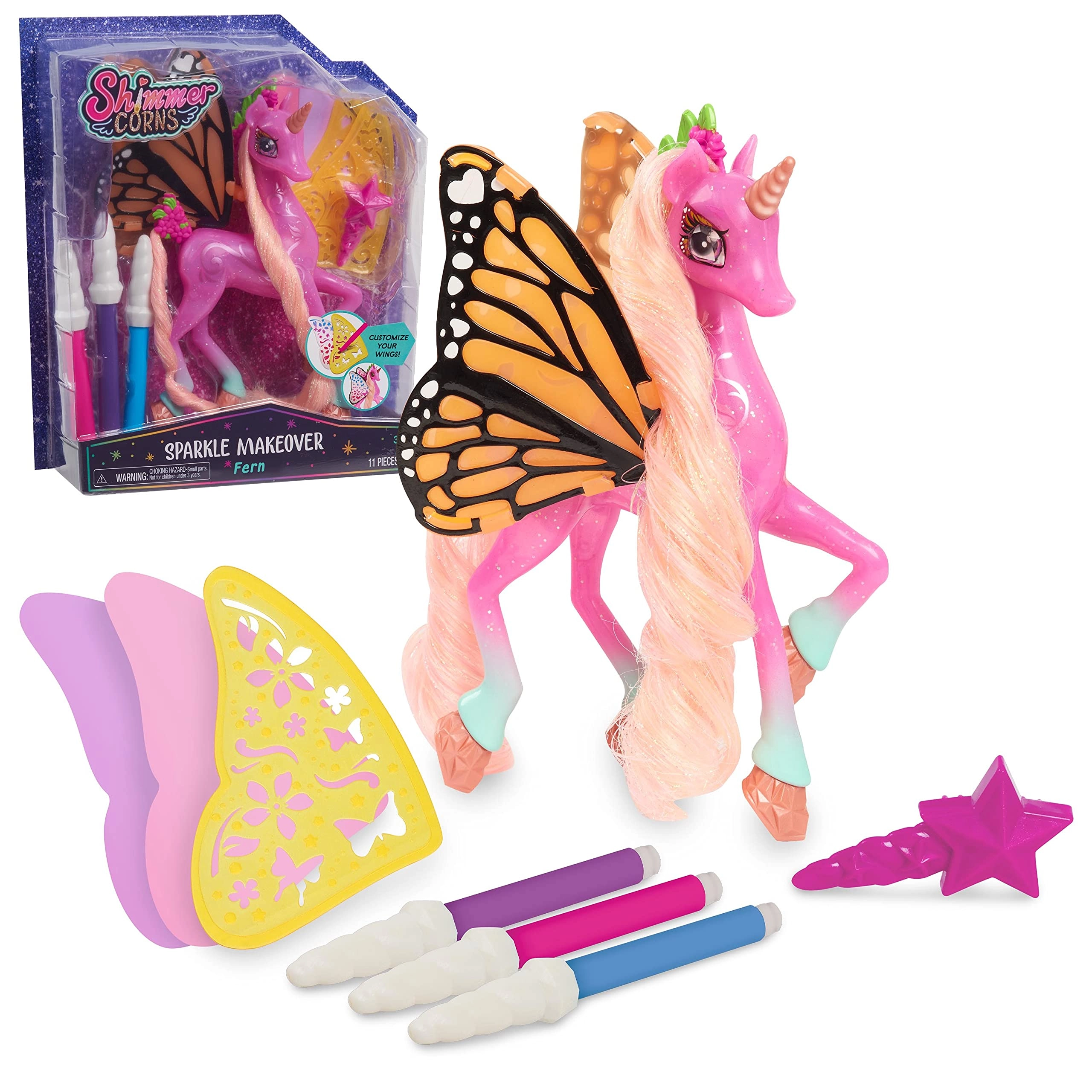Just Play Sparkle Makeover Shimmercorn - 3+ years 11 pieces