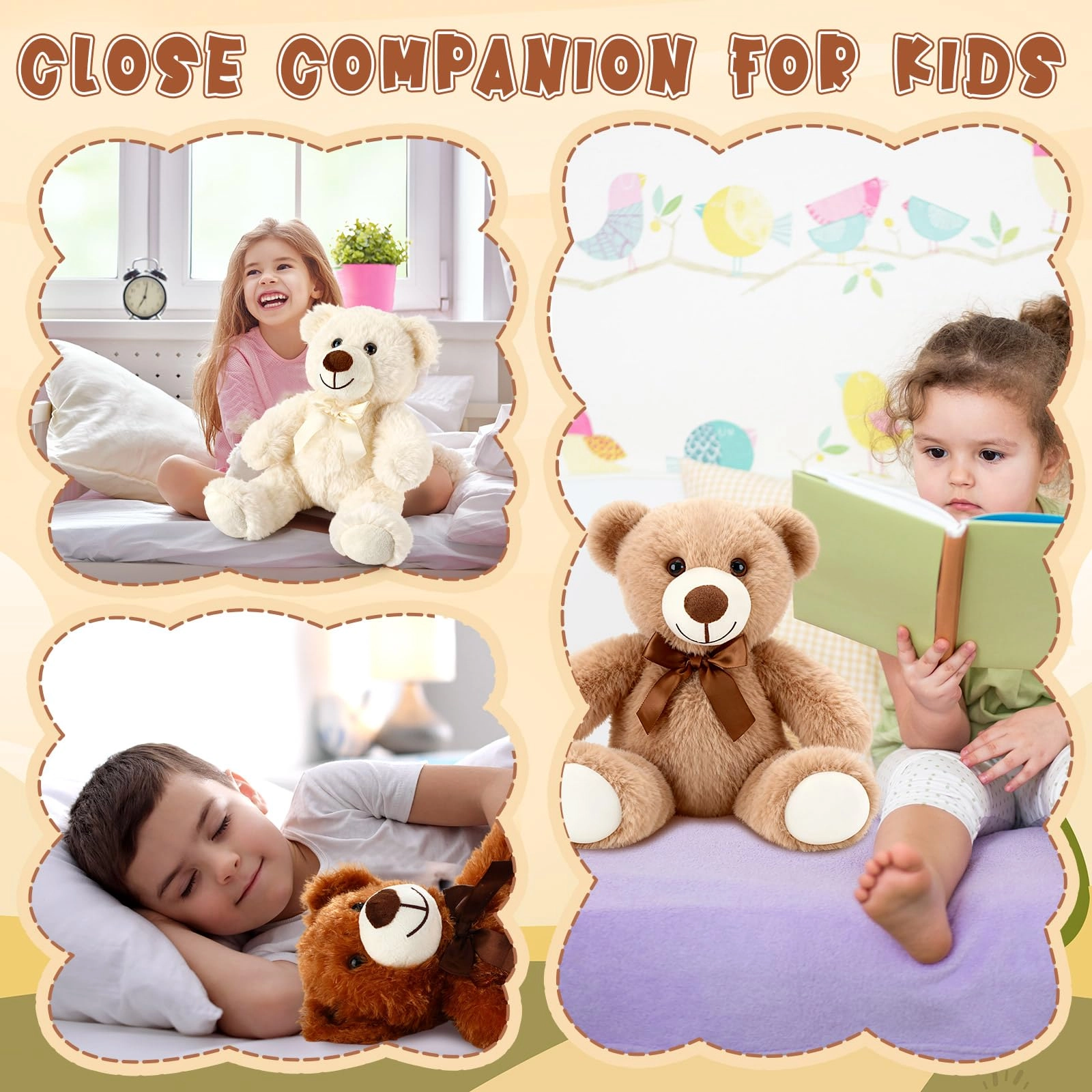 Teddy Bears - 35 cm 4 Pack