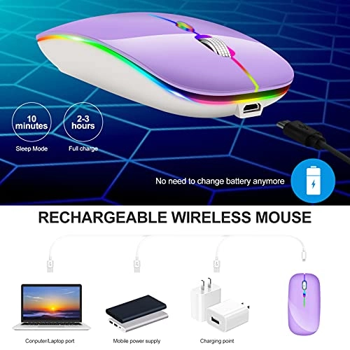 LED Rechargeable Mouse - Bluetooth