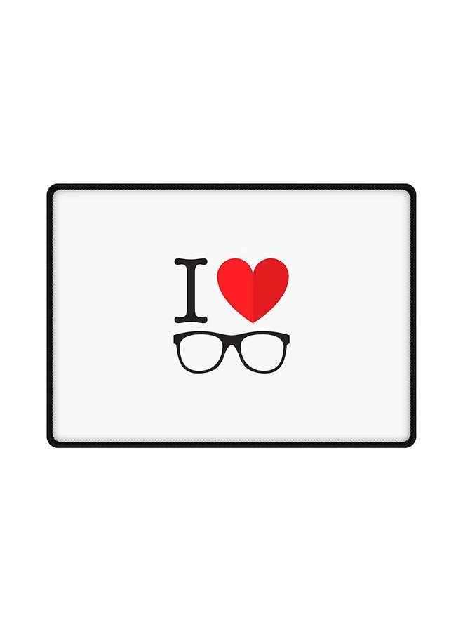 Stylizedd I Love Glasses Rubber Gaming Mouse Pad - 35x25 cm