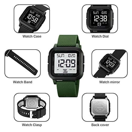 Sport Digital Watch 40mm Acrylonitrile Butadiene Styrene