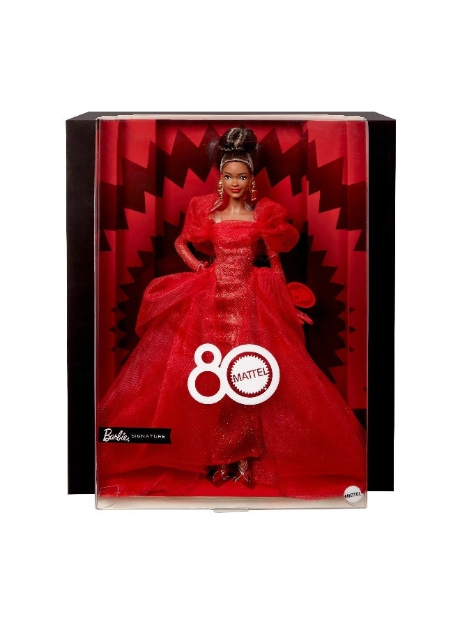 Barbie 80th Anniversary Doll - Brunette Ages 6+