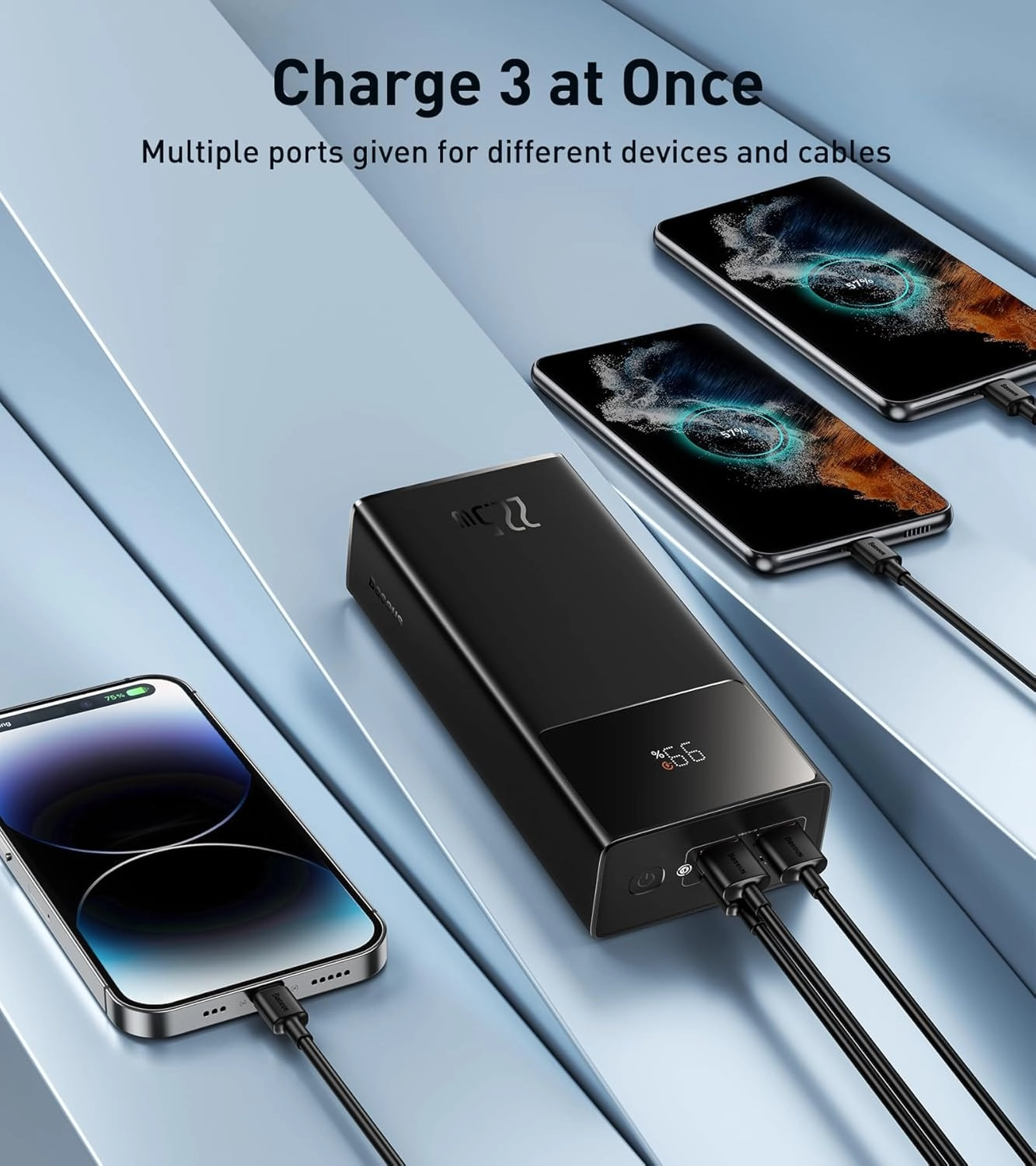 PPXJ30/PPXJ080101 - 30000mAh 22.5W 2xusb-a 1xusb-c