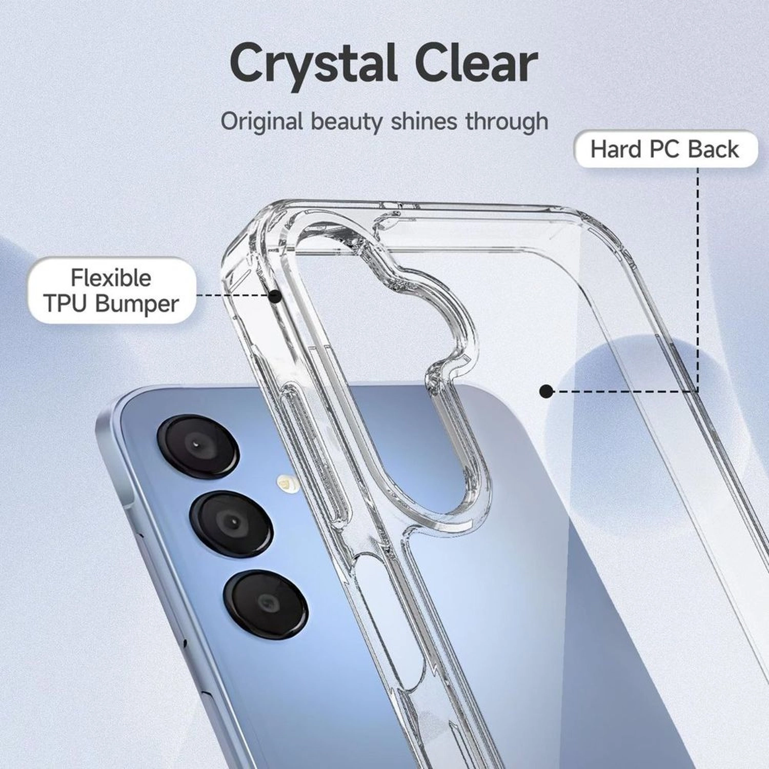 Lucid Case with Screen Protector for Samsung Galaxy A15