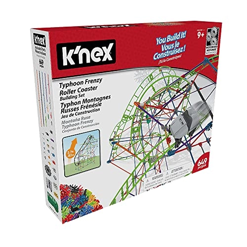 K'NEX Typhoon Frenzy 2 In 1 Roller Coaster - 2-in-1 19 ft 649 Piece