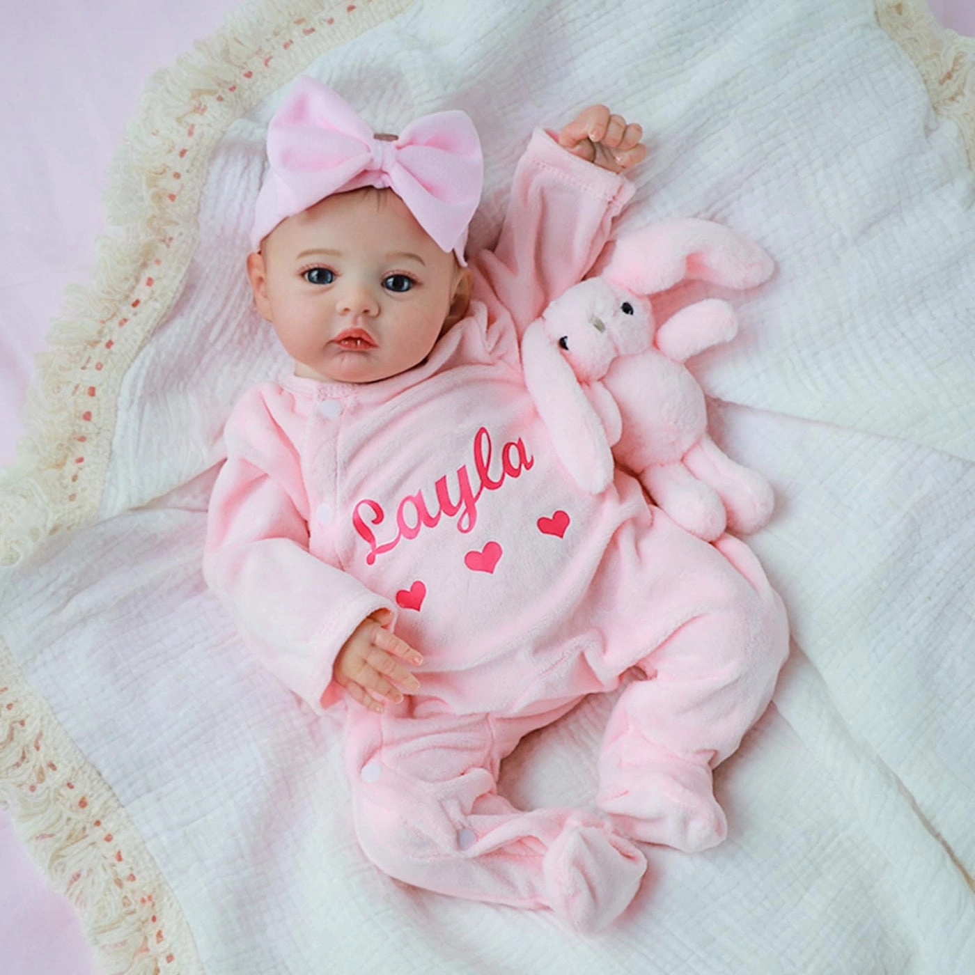 Reborn Baby Doll - 18 Inch Vinyl Open Eyes