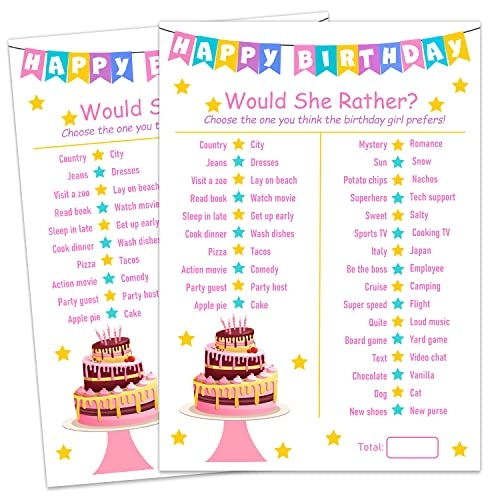 Birthday Girl Party Game - Baby 20 pieces