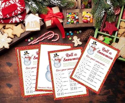 Roll A Snowman Dice Game - Adult 25 pcs