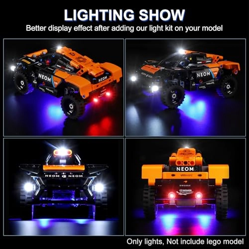 LED Light Kit for LEGO NEOM McLaren Extreme E Race Car 42166
