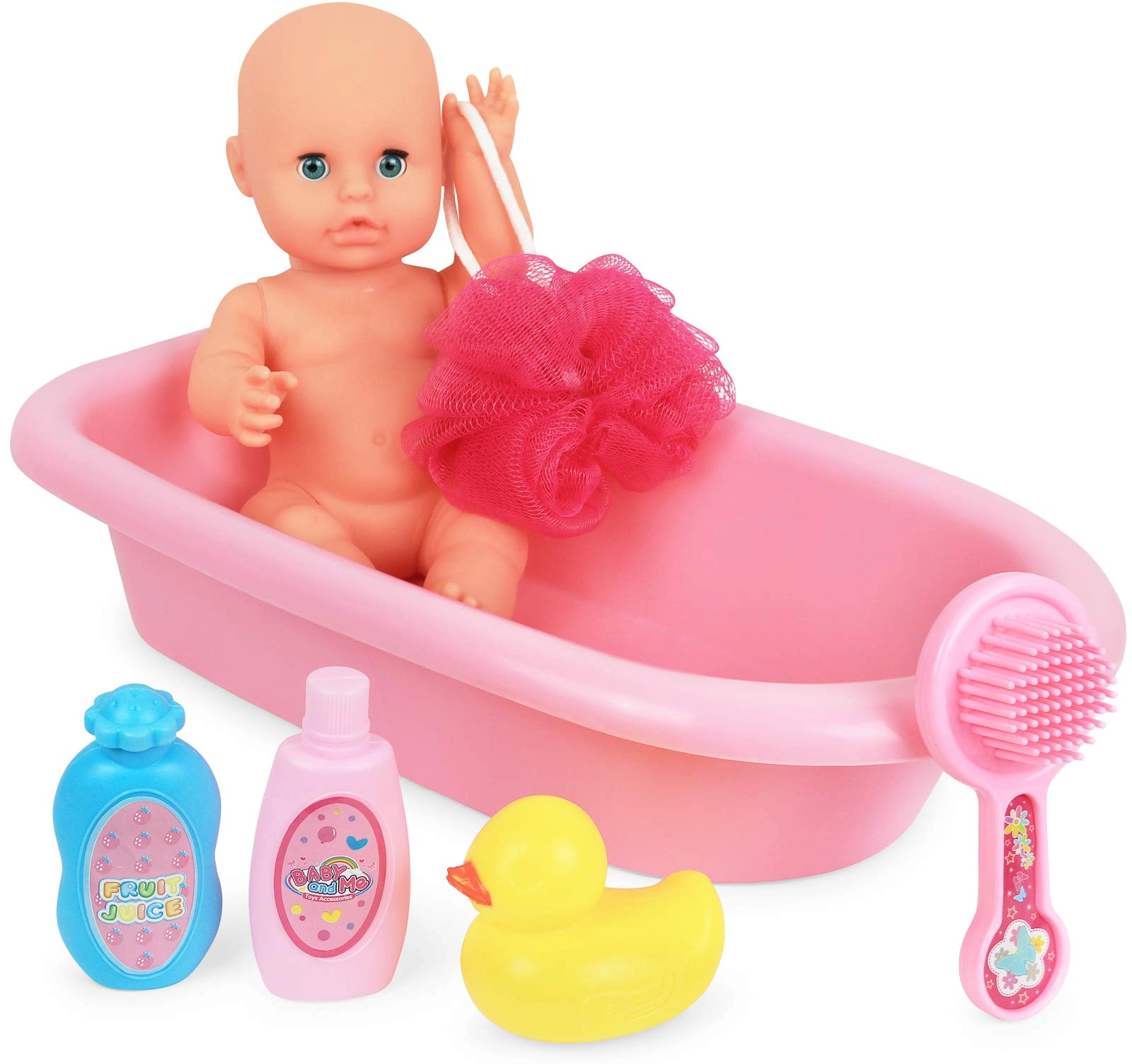 Click N' Play Baby Doll Bathtub - Multicolor 6pcs Ages 3+