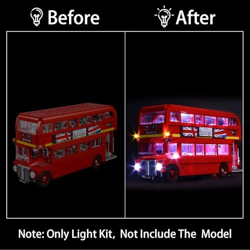 LED Lighting Kit - ABS for LEGO London Bus 10258 USB