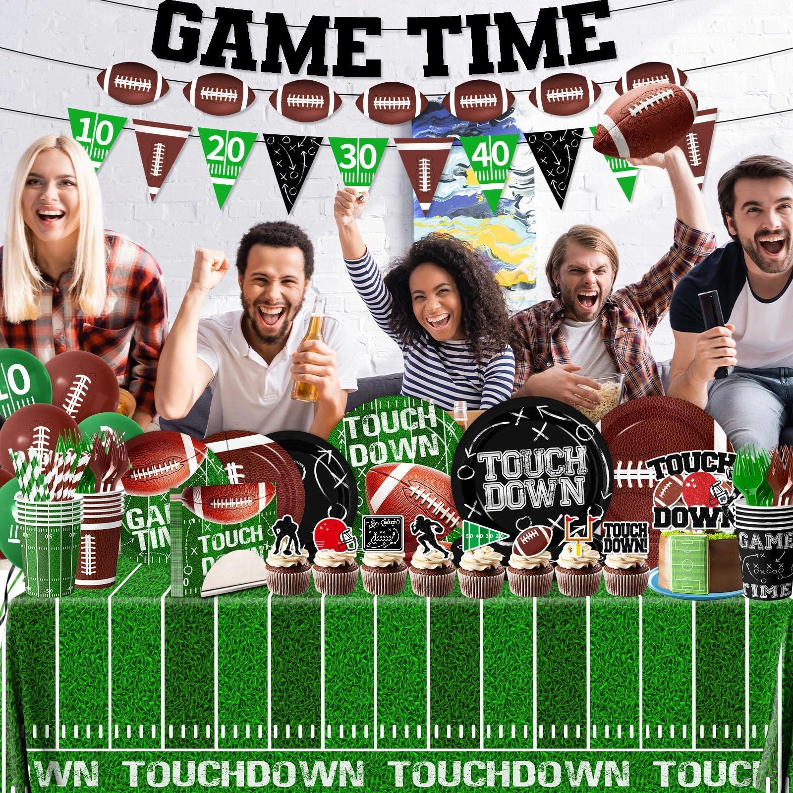 Football Birthday Party Decorations - 191Pcs Birthday