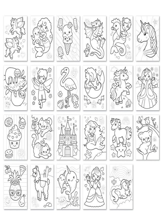Unicorns Mermaids and 1 to 20 Numbers Activity Sticker Book 2 pcs