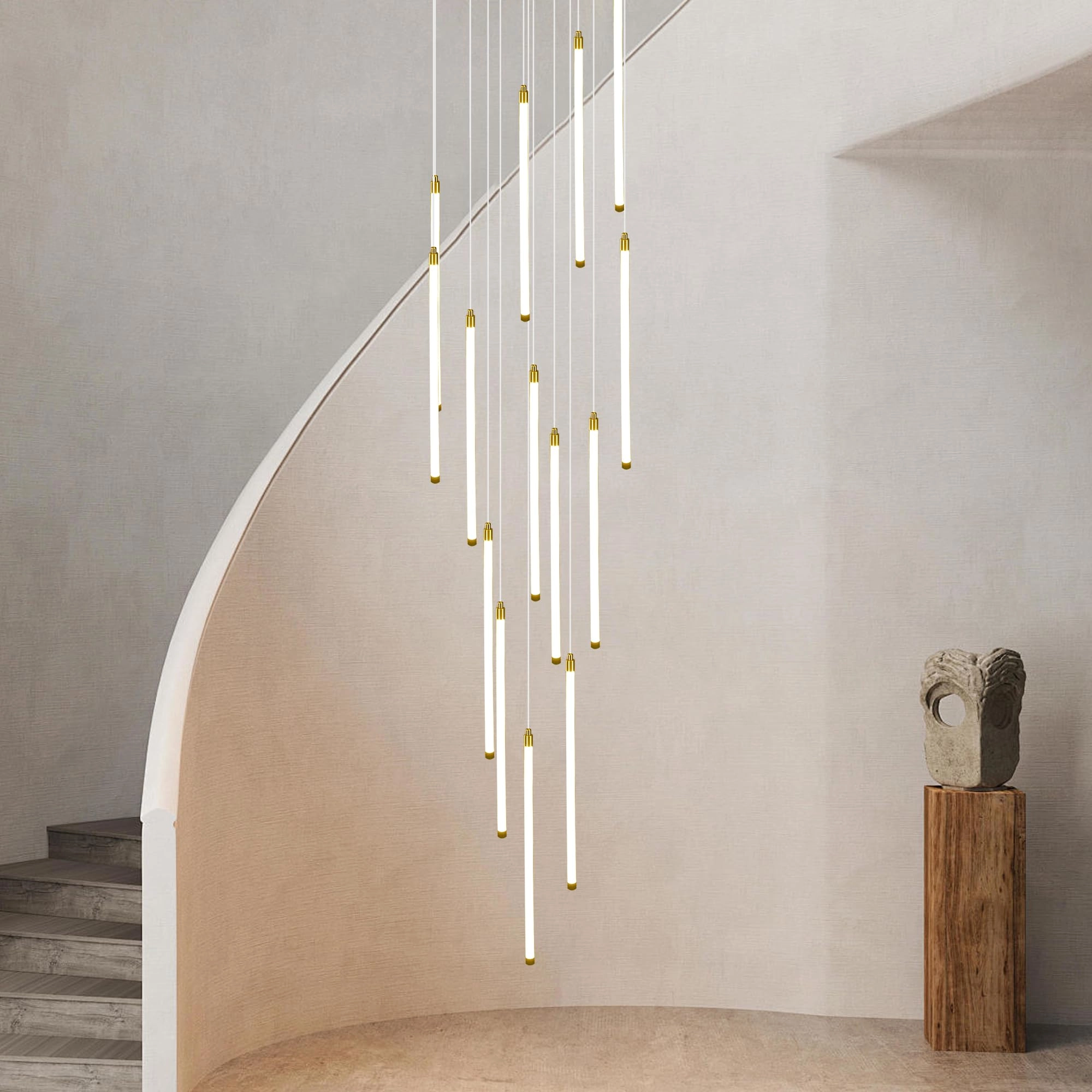 Qcyuui 15-Lights Chandelier - 3000K-6000K Dimmable