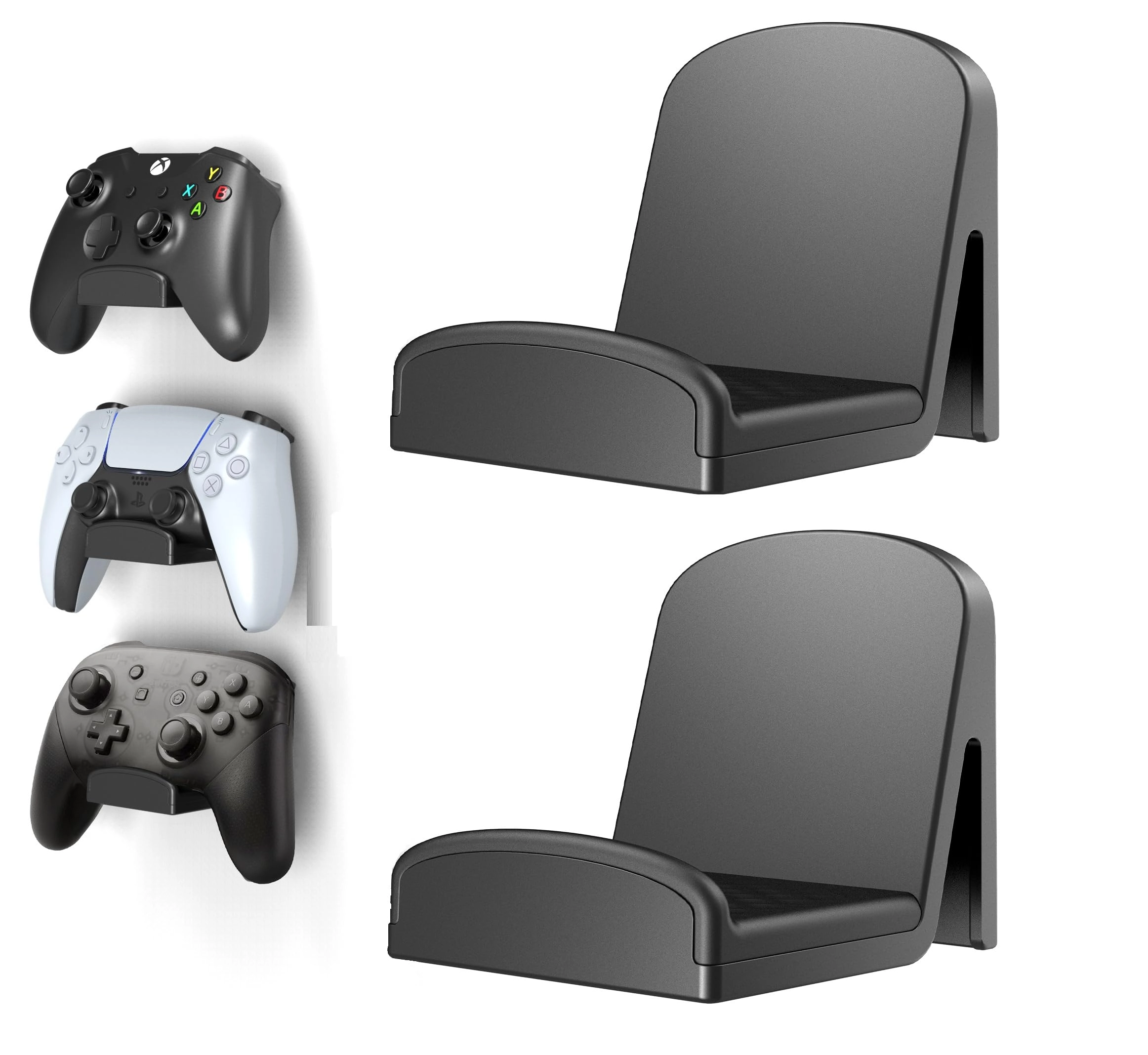 HomeMount Universal Controller Wall Mount - PS5 PS4 Nintendo Switch Pro Microsoft Xbox