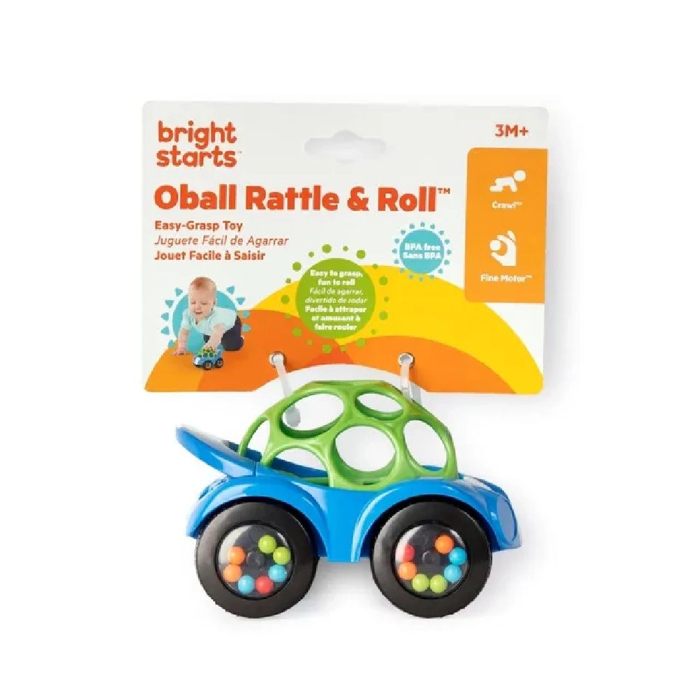 Rattle & Roll Toy - Suitable for 3 months & above Oball 1pc