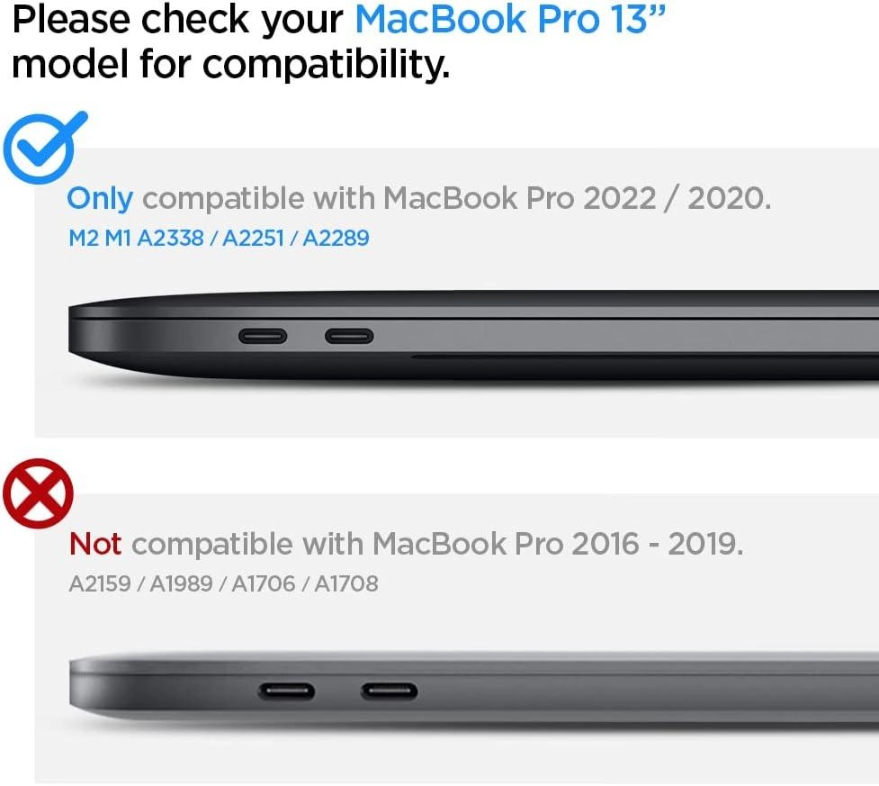 Spigen Thin Fit Case for MacBook Pro 13-Inch (2022, 2020)