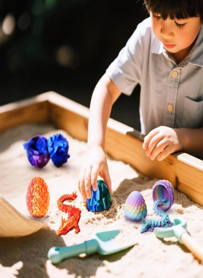 3D Printed Dragon with Egg - 6 Pack