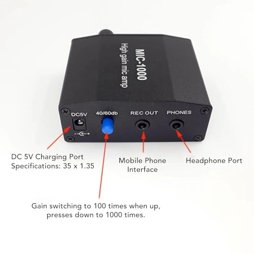 Microphone Amplifier 3.5mm-Mini-Jack Microphone