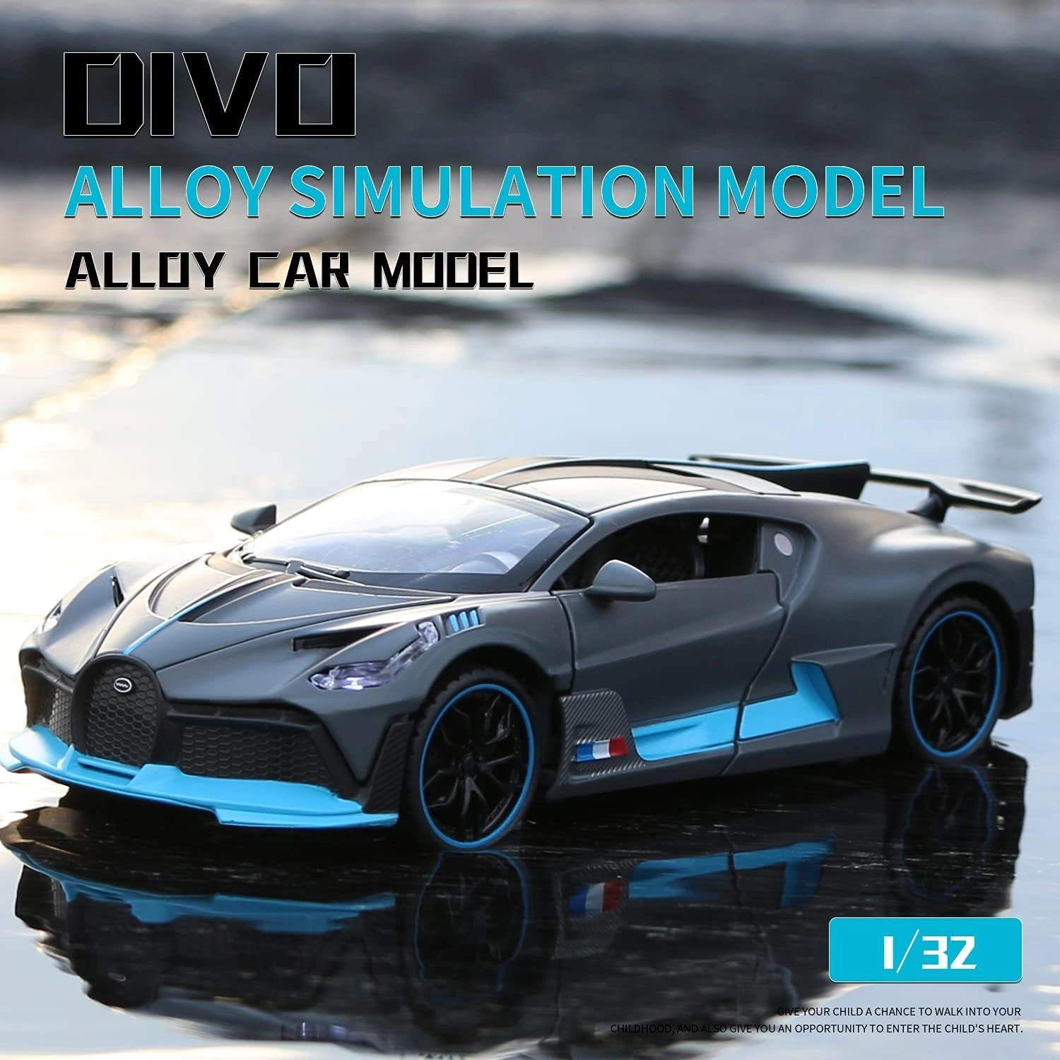 Bugatti DIVO-Black 1:32 - 1pcs