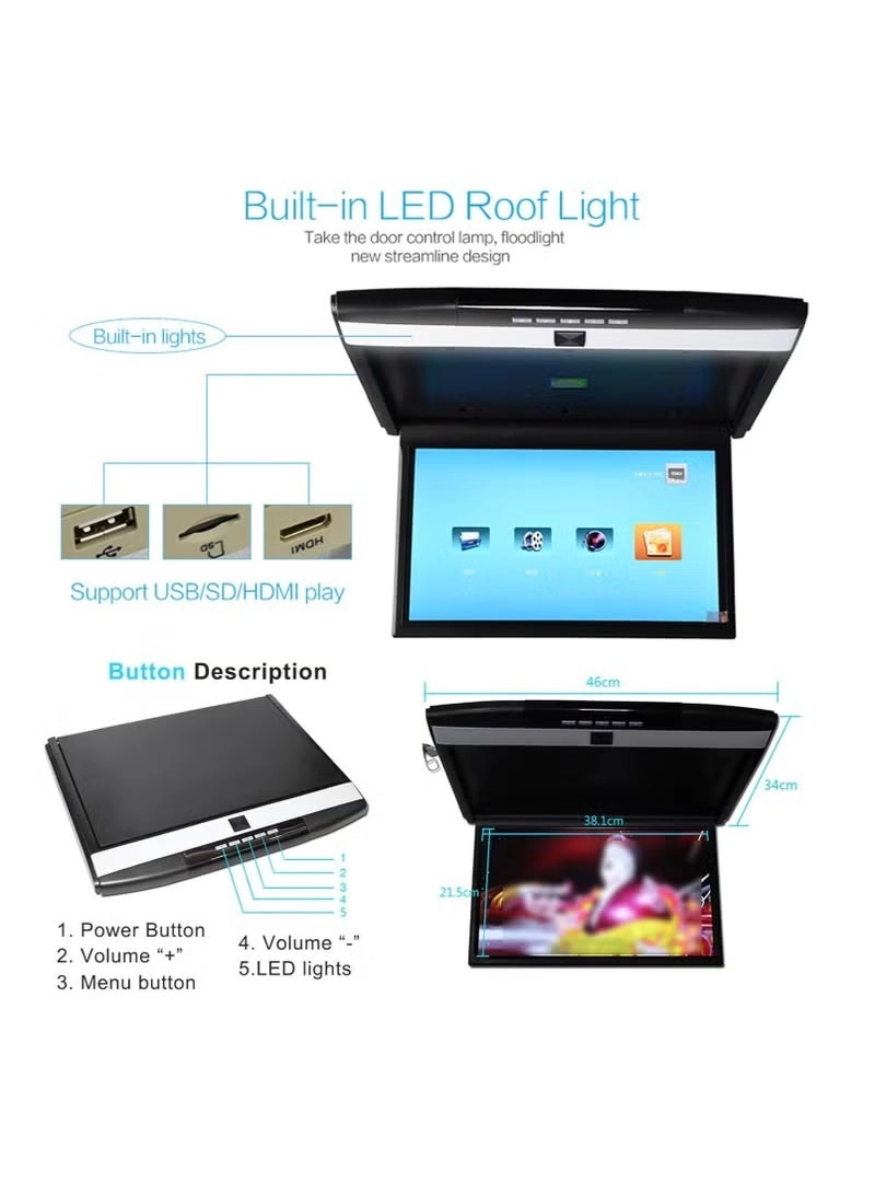 1080P Car Video Player - 12 inch