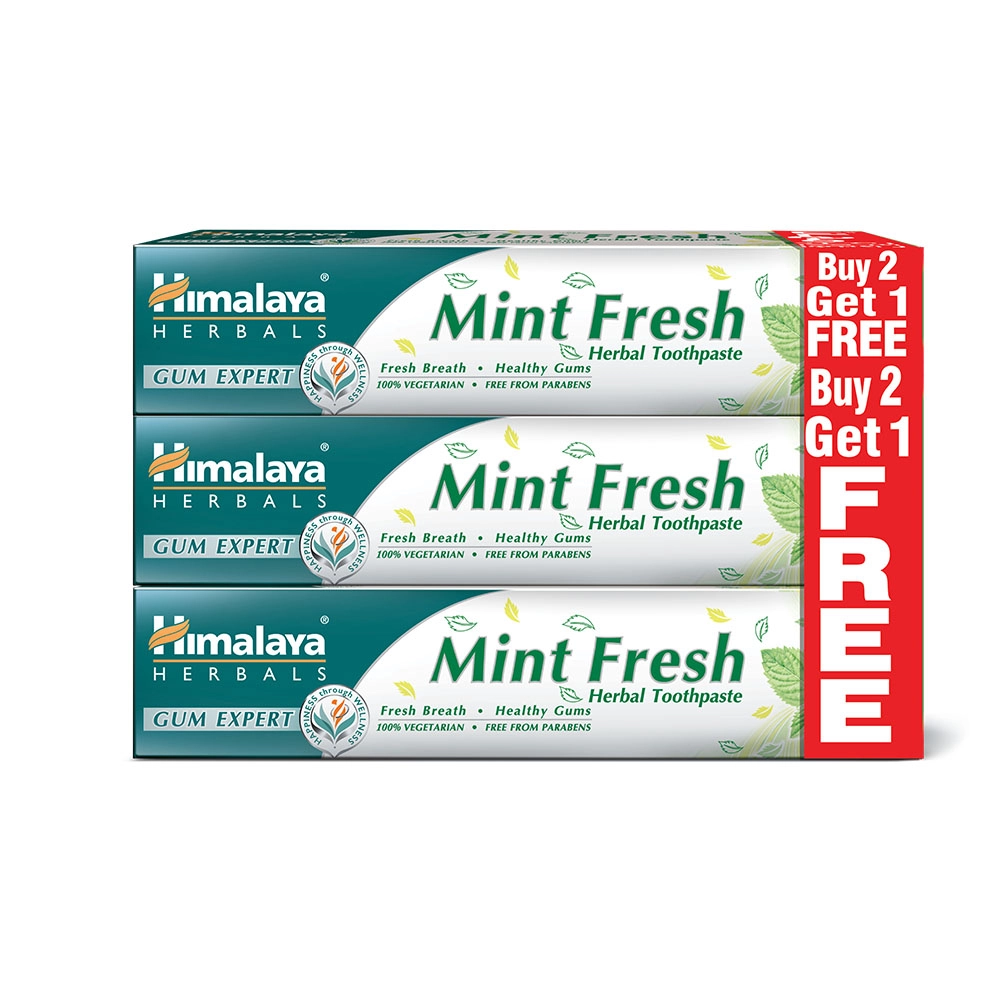 Himalaya Herbal Mint Fresh Toothpaste 3 x 100 ml