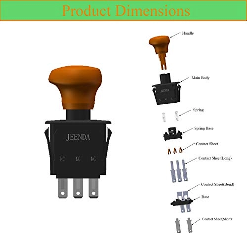 Blade Clutch PTO Switch - 2 Positions 7 Terminals