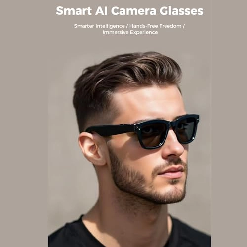 Smart Glasses - AI Real-Time Translation 5MP Camera