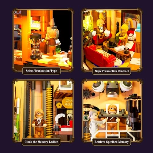 Memory Magic Shop - three unique minifigures 2056 pcs