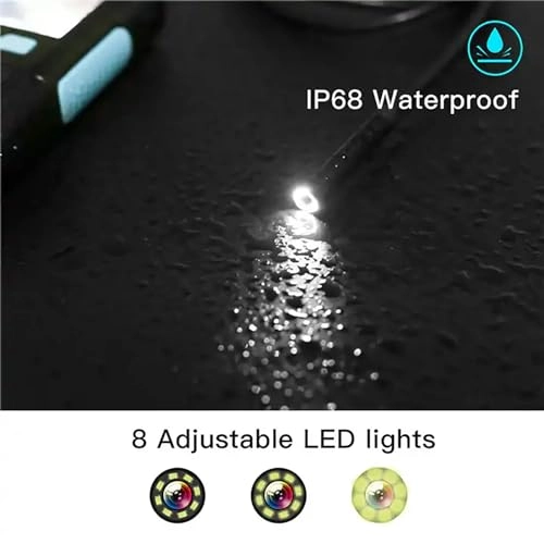 Borescope Inspection Camera - 2.4" IPS 1080p IP68 Waterproof