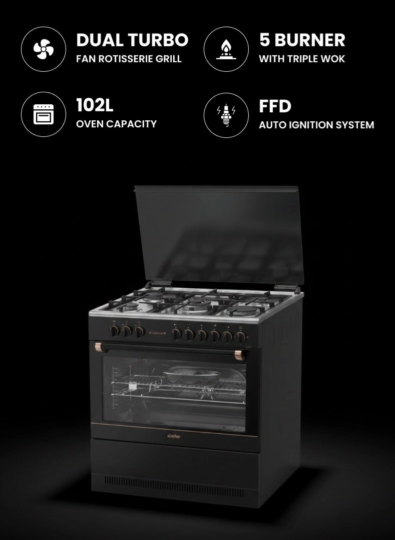 Simfer Gold Line SMF9069GCH-GL GAS Cooker