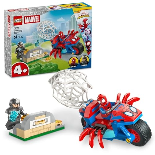 Spidey on his Motorcycle vs. Rhino - Marvel