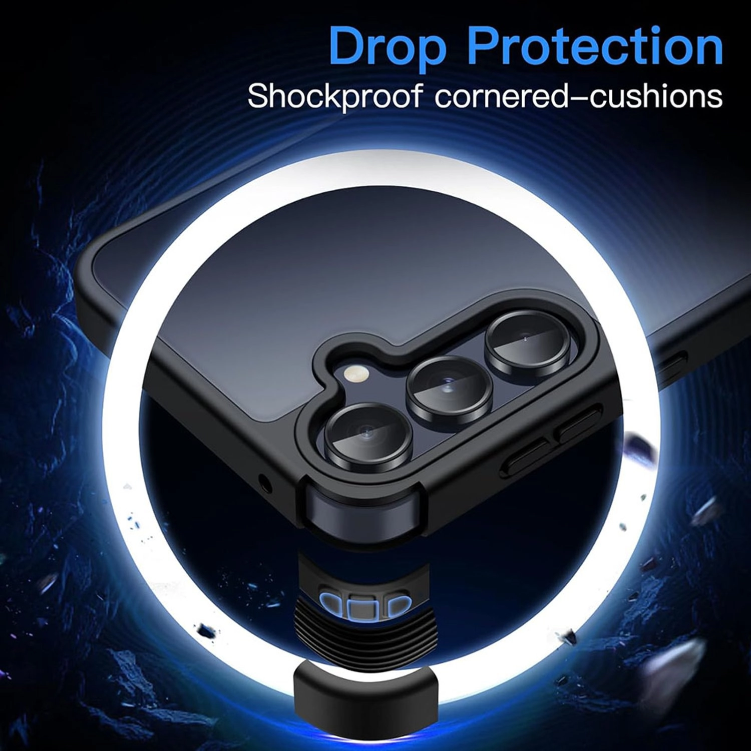 Case with Screen Protector for Samsung Galaxy A55