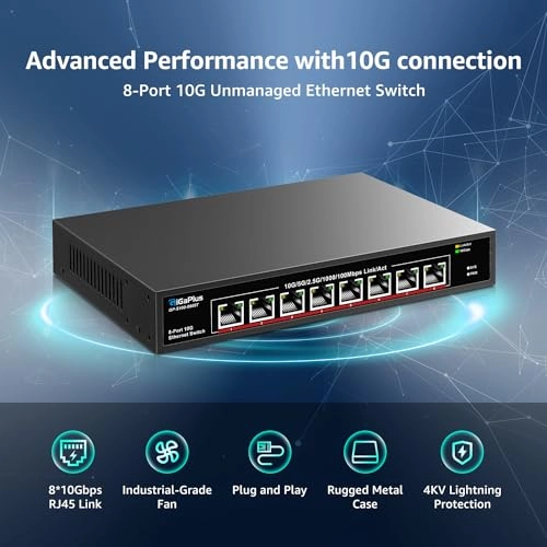 8X10G Switch Unmanaged 8-Ports